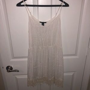 Forever 21 Lace Bottom Cream Colored Slip